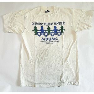 VINTAGE Soft Thin Church JESUS CHRIST T SHIRT Sz L